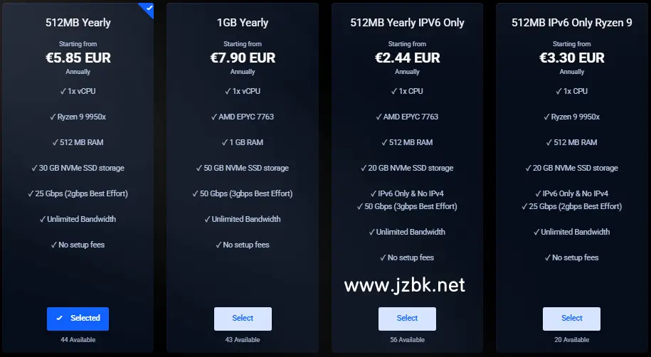 takehost-灵车漂移吊炸天,德国VPS€2.44/年付起,Ryzen 9 9950x无限流量50Gbps端口,多个超便宜vps套餐可选!-建站百科