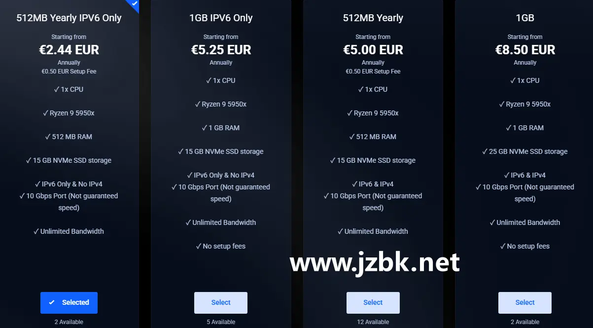 takehost - 便宜VPS€2.44/年付纯V6，ipv4双栈VPS仅需€5/年付无限流量，10G大端口！-建站百科